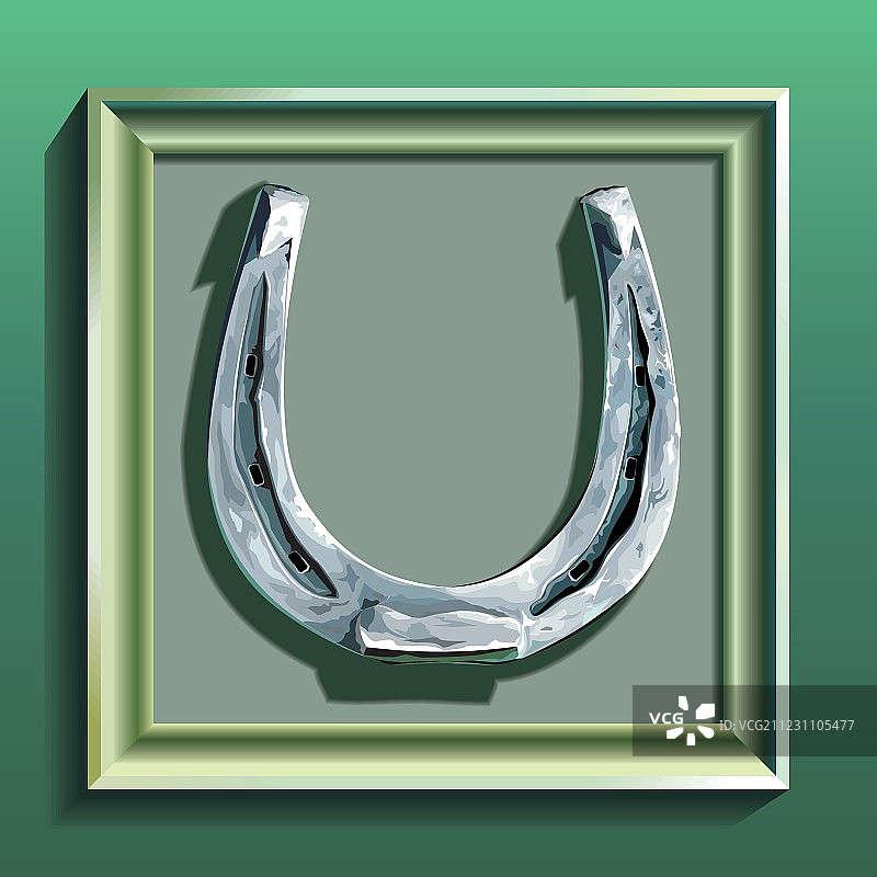 马蹄铁边框图片素材