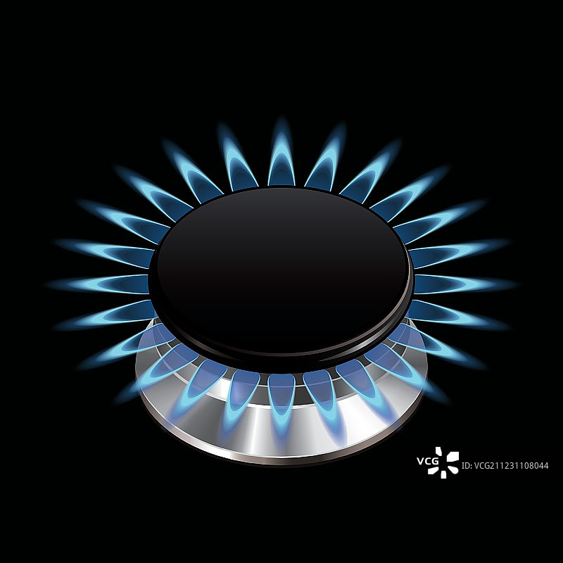 燃气灶火焰隔离图片素材