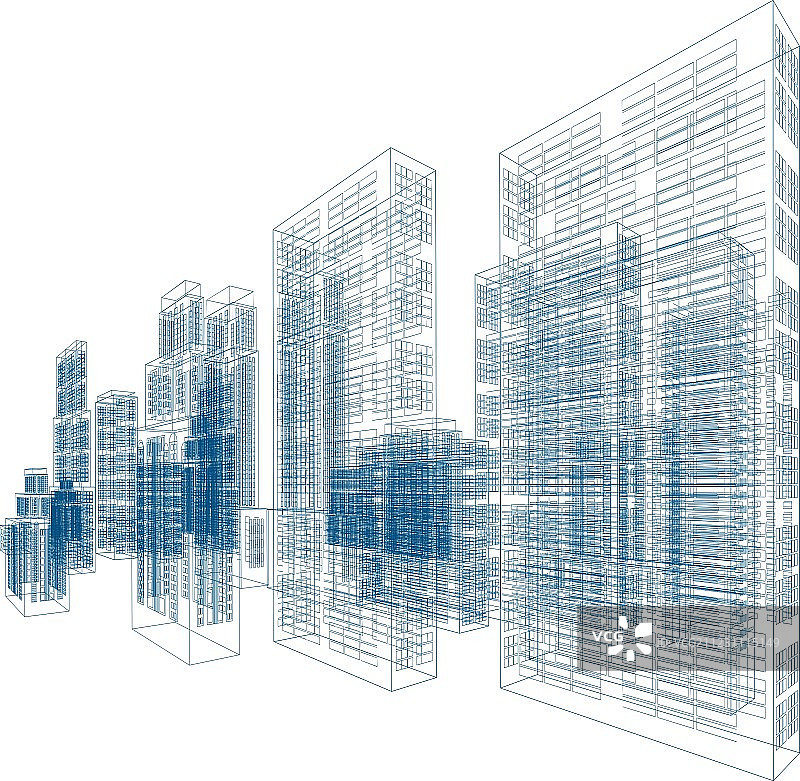 摩天大楼和房屋图片素材