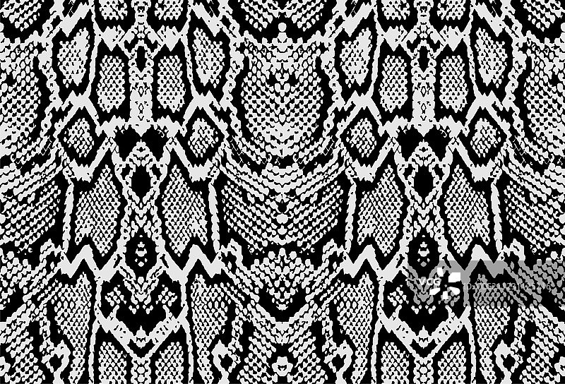 黑色蛇皮纹理无缝图案图片素材