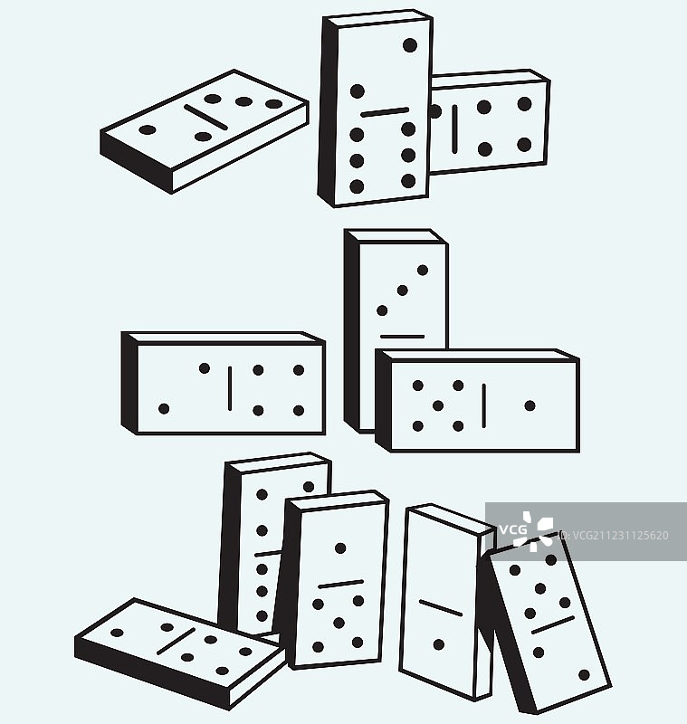 多米诺骨牌套装图片素材