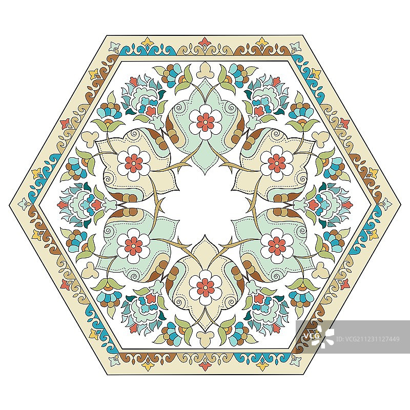 奥斯曼图案系列四图片素材