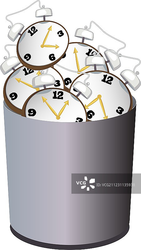 浪费时间图片素材