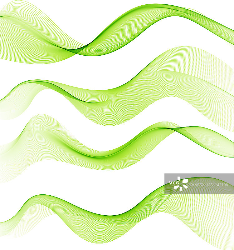 抽象烟雾曲线组合图片素材