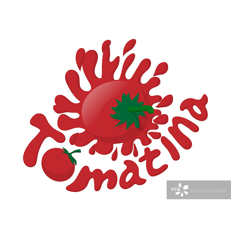 番茄节图标卡通风格图片素材