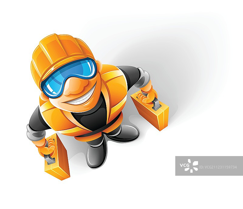 戴头盔的工人图片素材