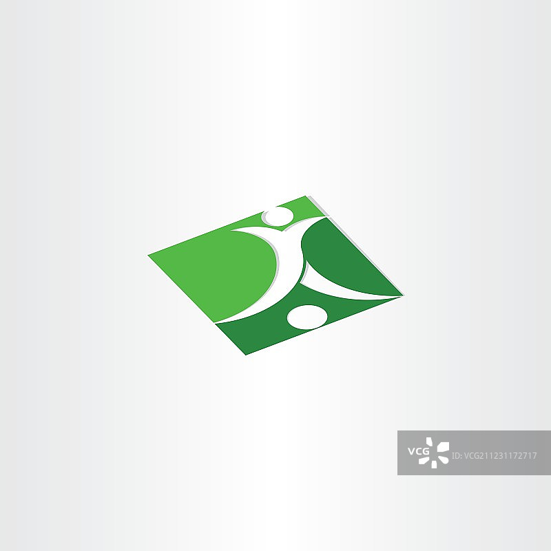 足球运动员射门绿色图标图片素材