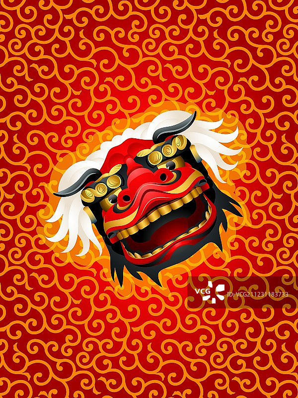 狮子面具背景图片素材