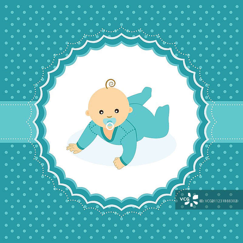 宝宝降生公告卡片图片素材