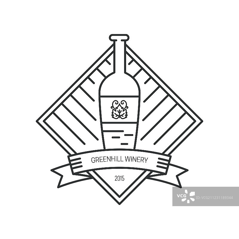 时尚葡萄酒Logo图片素材