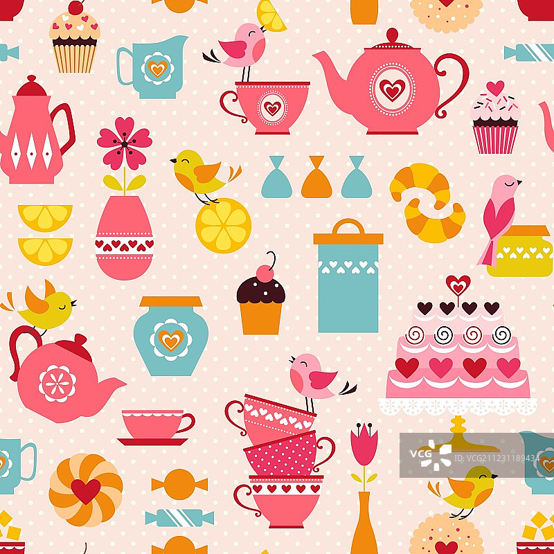 爱心图案茶饮图片素材