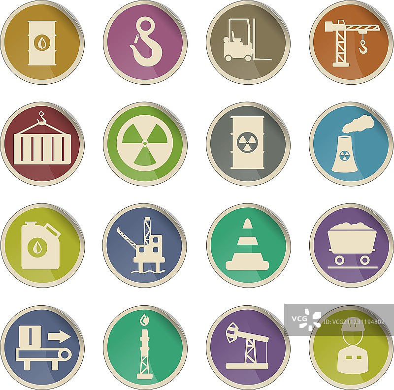 工业简单的图标图片素材