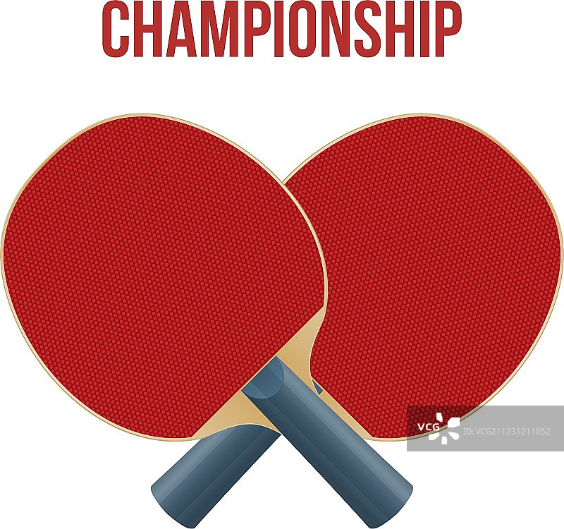 两个乒乓球拍图片素材
