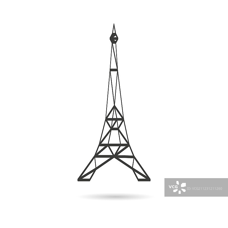 抽象埃菲尔铁塔图片素材