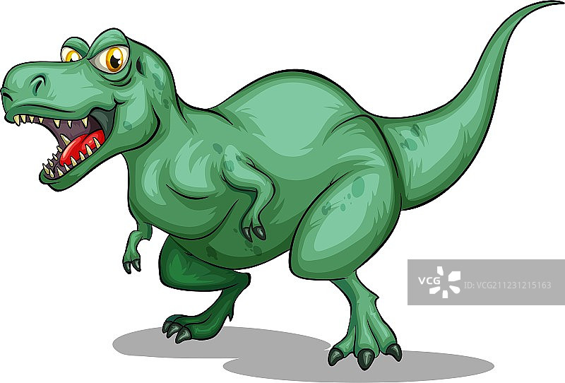 长着锋利牙齿的霸王龙图片素材