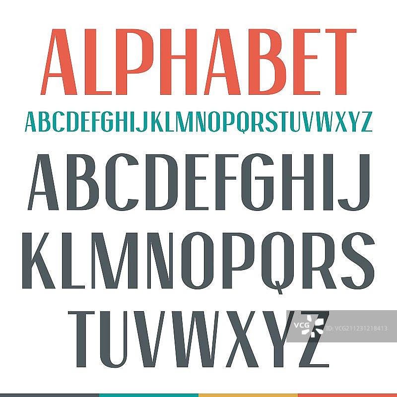 窄体非衬线字体图片素材