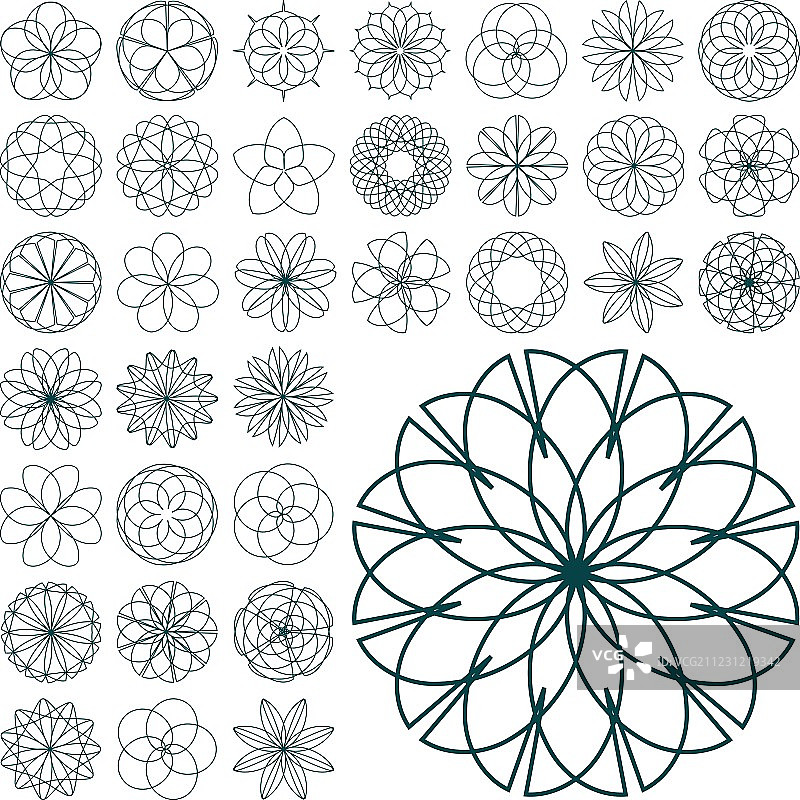 曲线花纹图片素材