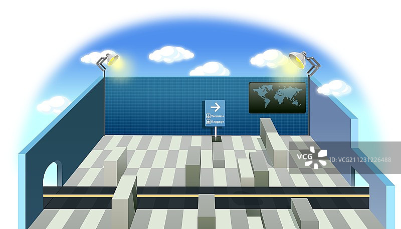 机场结构图片素材