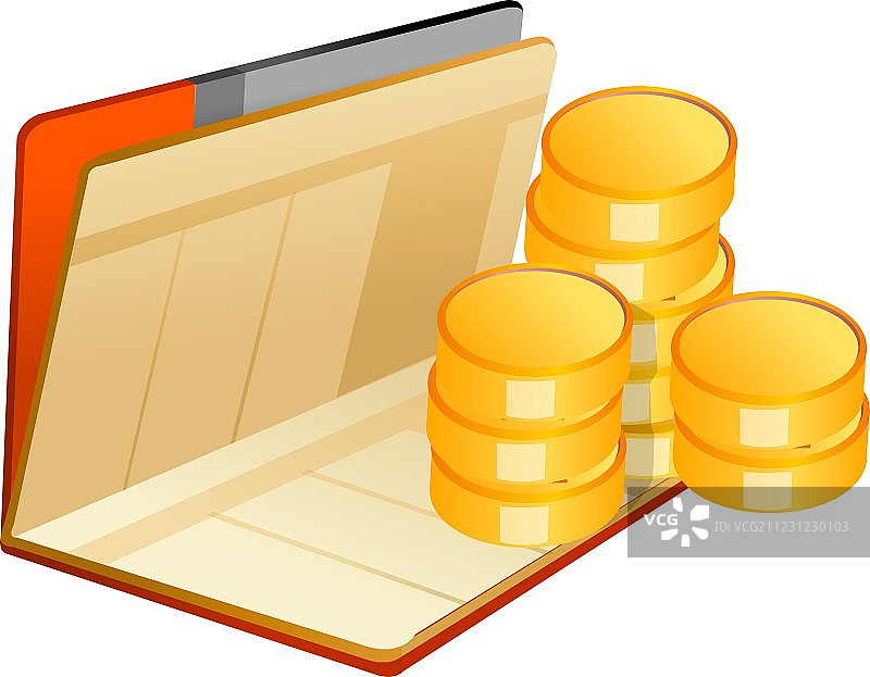 现金和银行存折图标图片素材