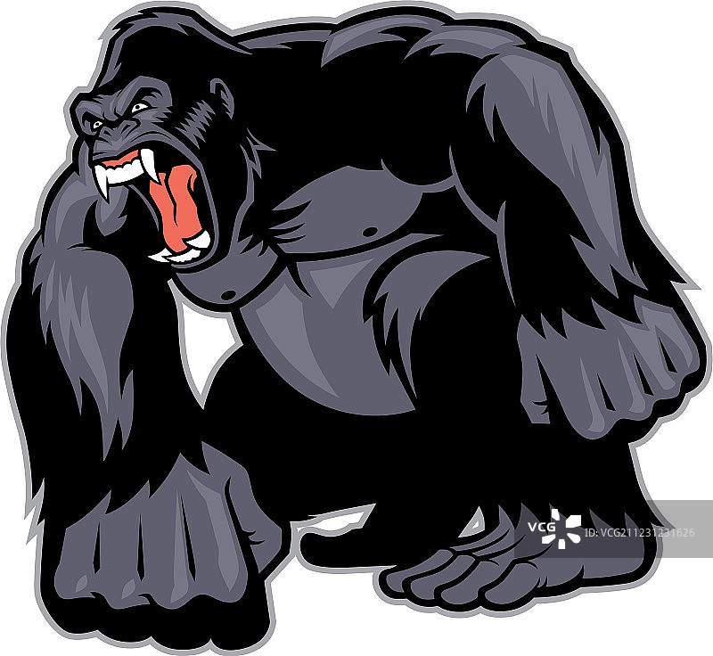 大型大猩猩吉祥物图片素材