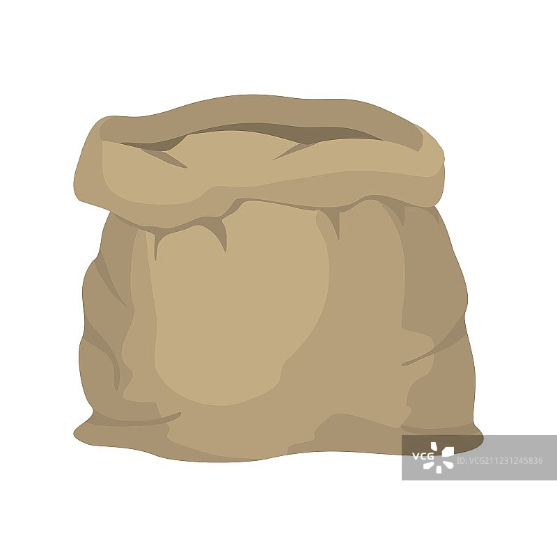 空粗麻布袋图片素材