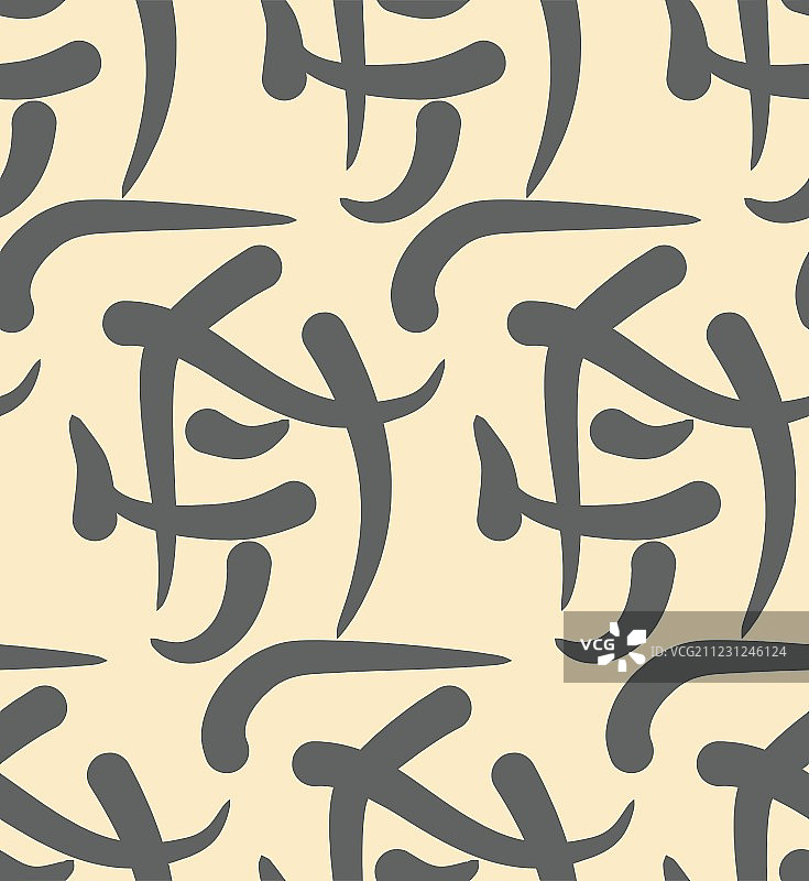 古代象形文字抽象无缝图案图片素材
