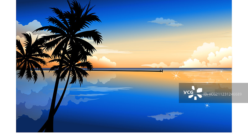 手掌在黎明图片素材