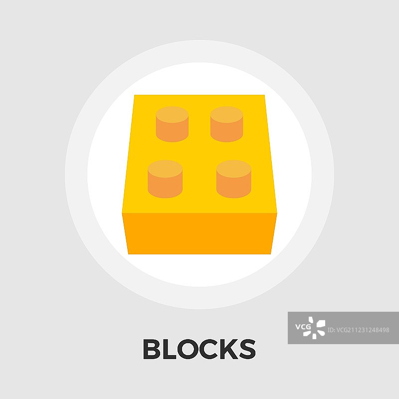 积木扁平图标图片素材
