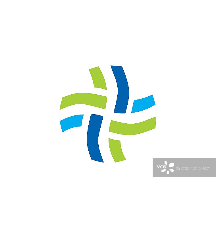 圆形抽象科技Logo图片素材