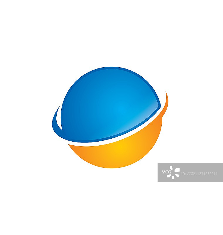 地球抽象科技Logo图片素材