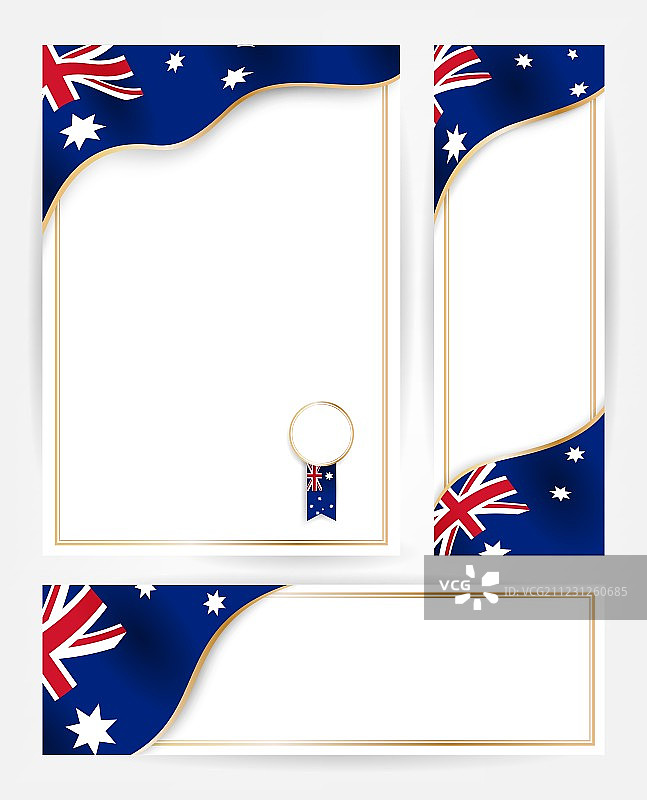 澳大利亚国旗banner图片素材