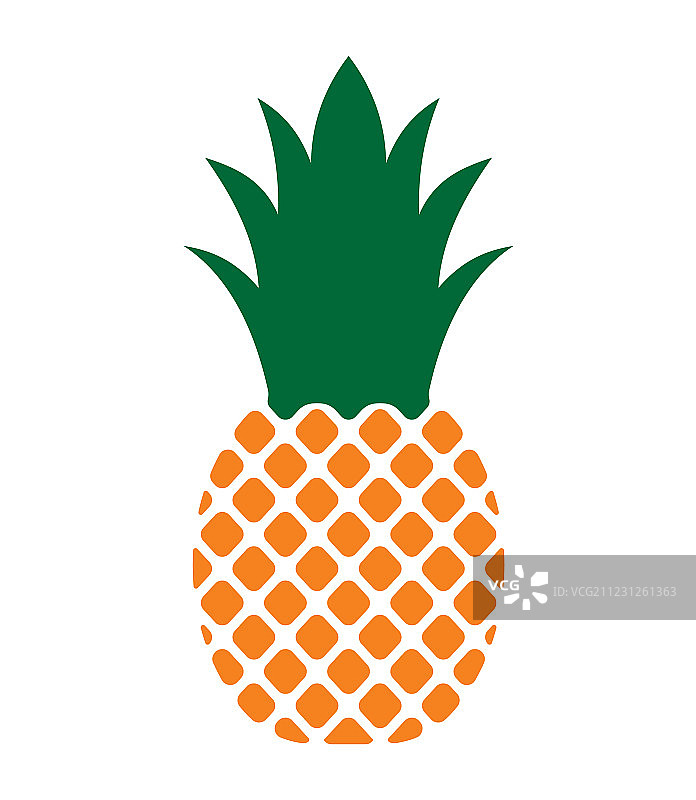 菠萝矢量图标4图片素材