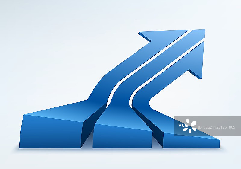 抽象3D箭头标志图片素材