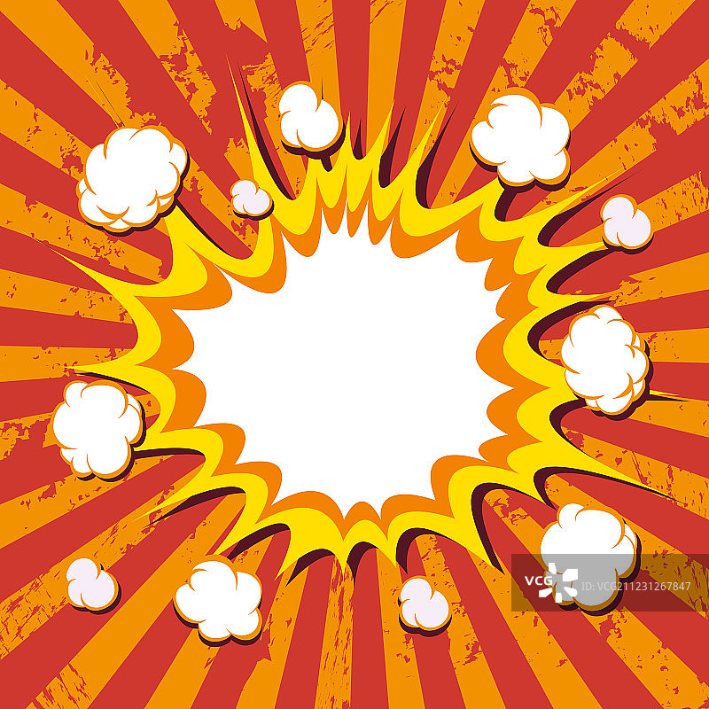 漫画书爆炸效果图片素材