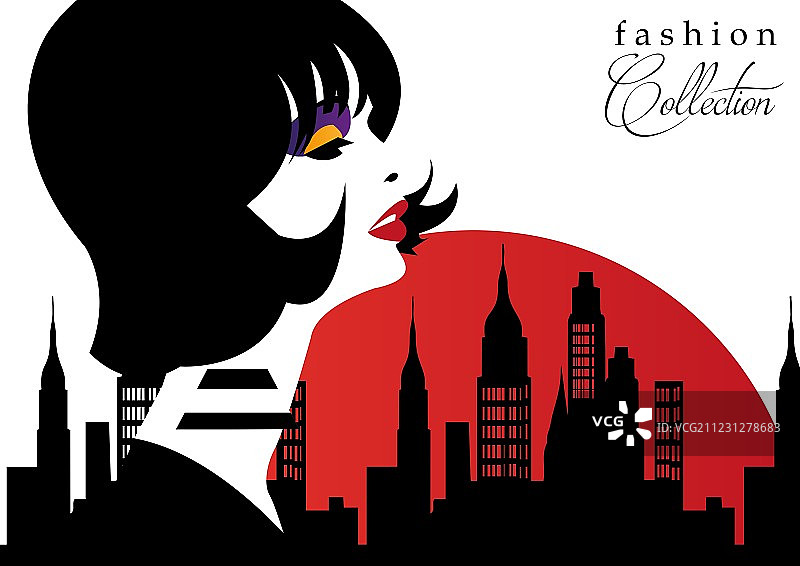 时尚少女图片素材