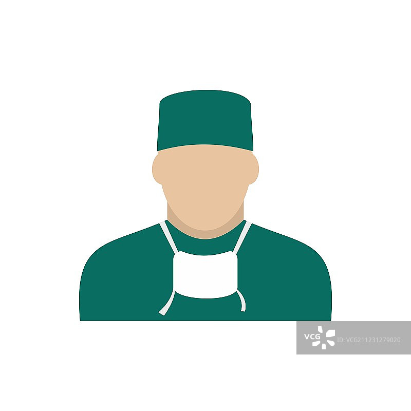 医生图标（扁平风格）图片素材