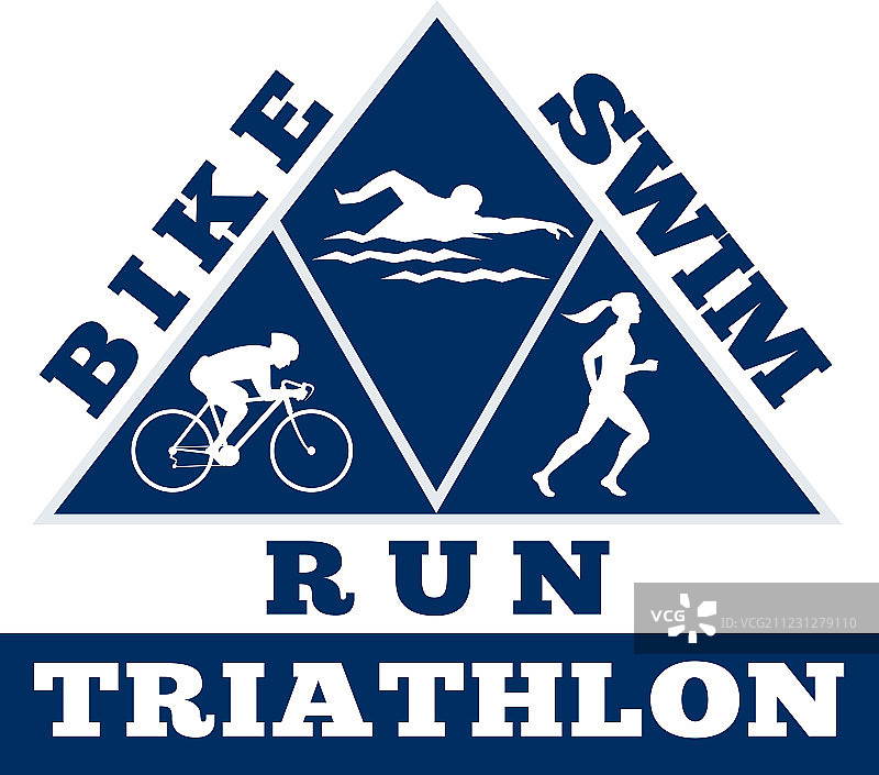 铁人三项游泳自行车跑步比赛图片素材