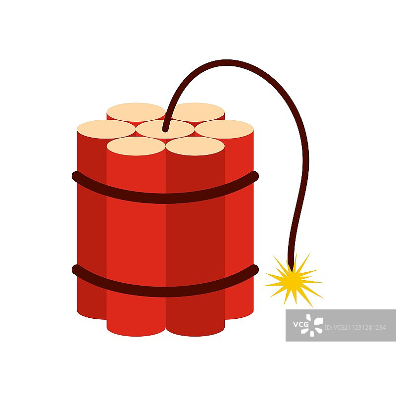 红色炸药图标图片素材