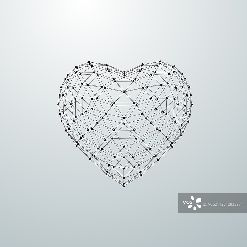 3D心脏形状图片素材