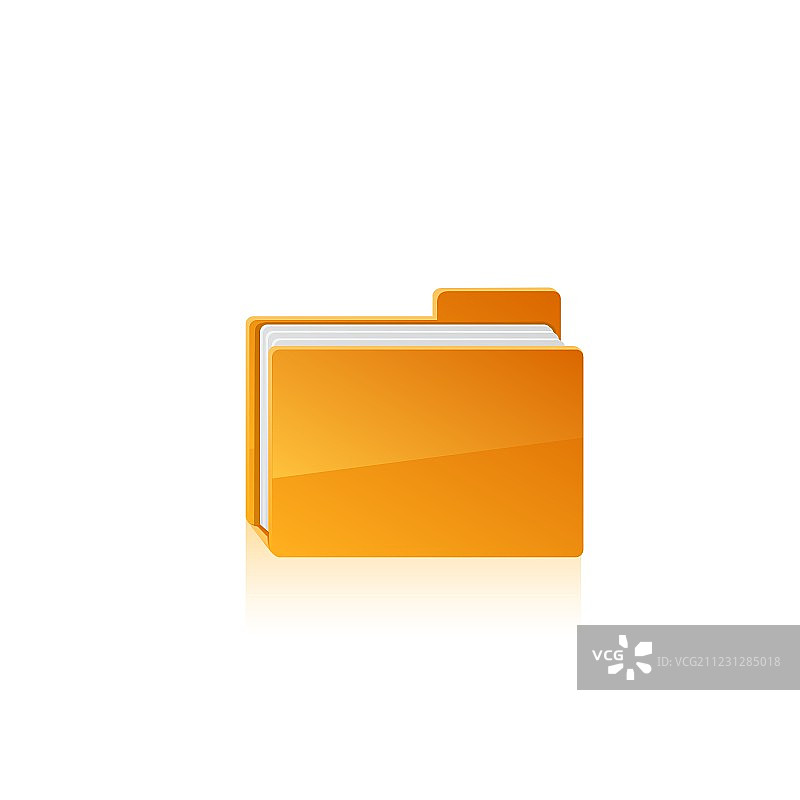 黄色文件夹图片素材