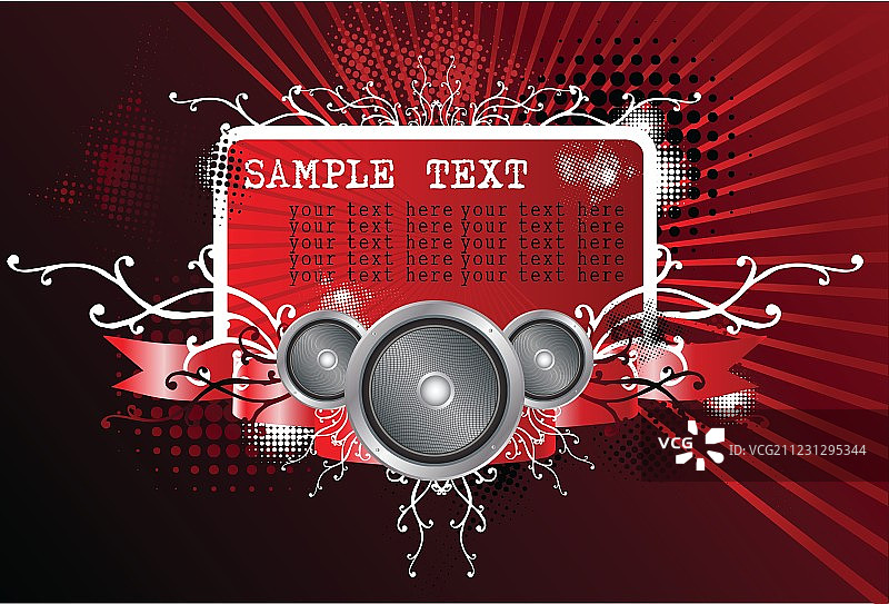 音乐主题插画图片素材