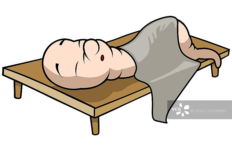 睡着的蠕虫图片素材