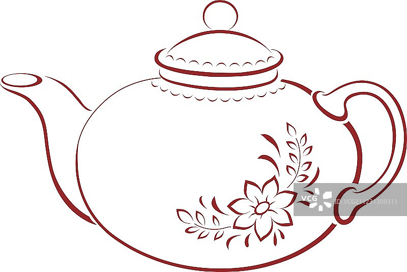 茶壶象形图图片素材