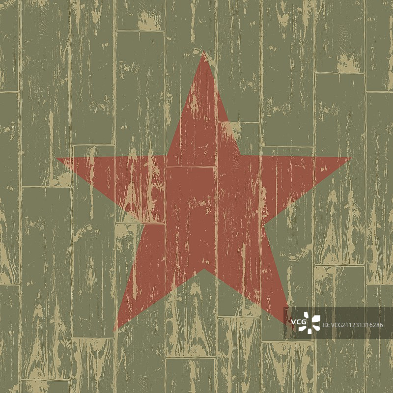 老旧的红色星星符号图片素材