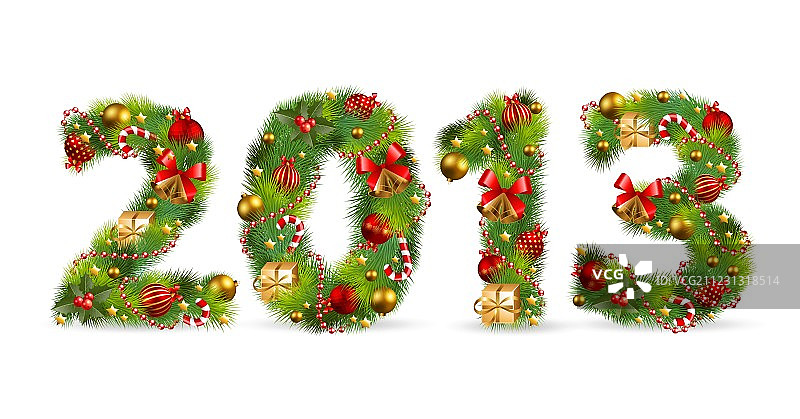 圣诞树字体图片素材