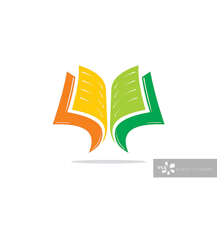打开的书本学习教育标志图片素材