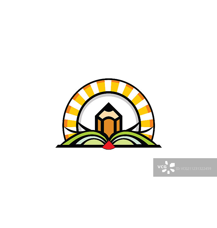 铅笔书籍学习教育学校标志图片素材