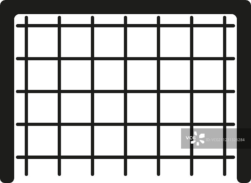 足球门图标，足球符号，扁平风格图片素材