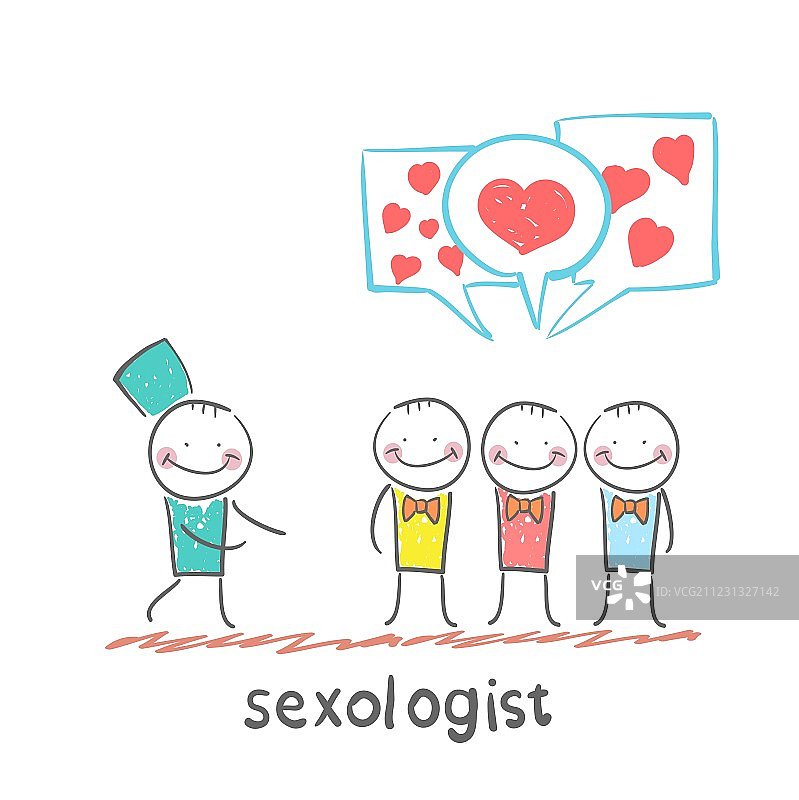 性治疗师倾听患者的诉说图片素材