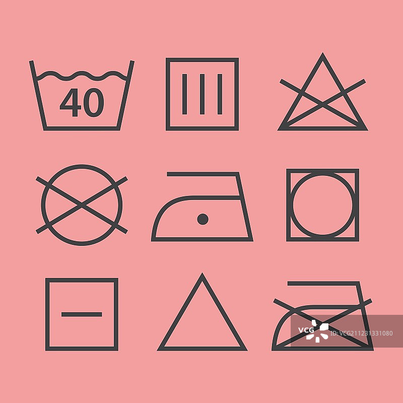 洗涤标志图片素材